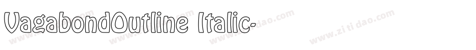VagabondOutline Italic字体转换
